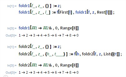 2 ways of writing foldr