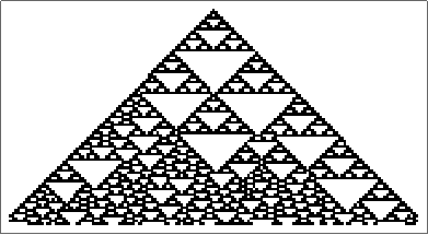 Probabilistic Cellular Automaton (Using probability list {0, 0.99, 0.99, 0.99, 0.99, 0.99, 0.99, 0.99 ,0})