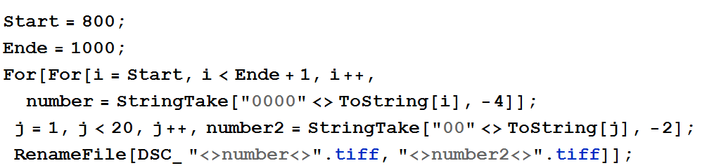 There are 19 files to be renamed.