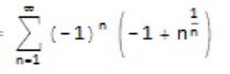 Sum[(-1)^n*(n^(1/n) - 1), {n, 1, Infinity}]