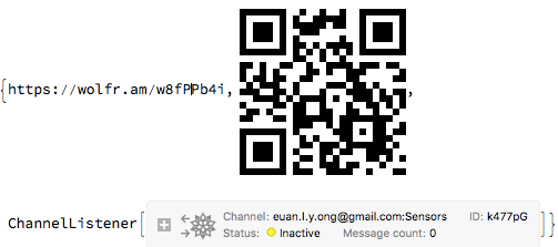 Output - a QR code