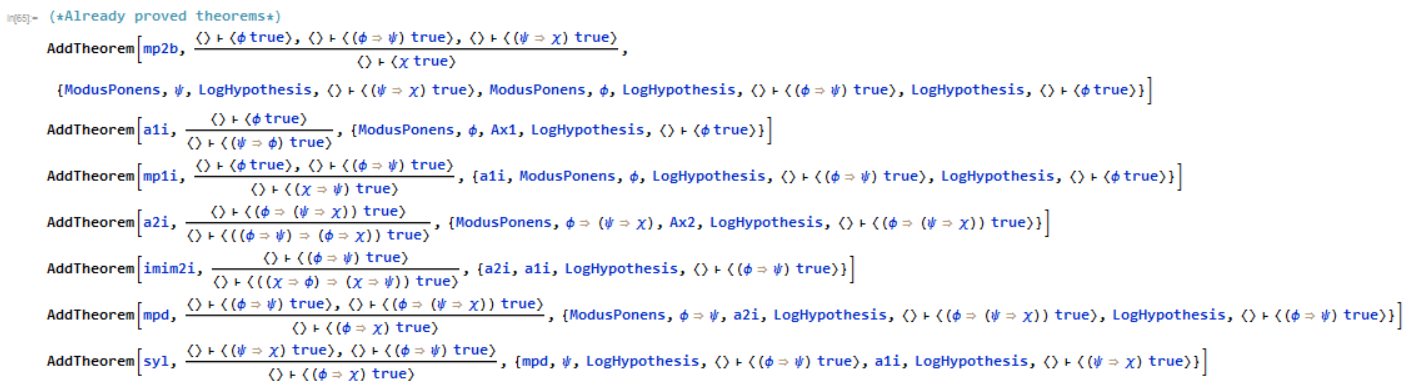 Several Proved Theorems