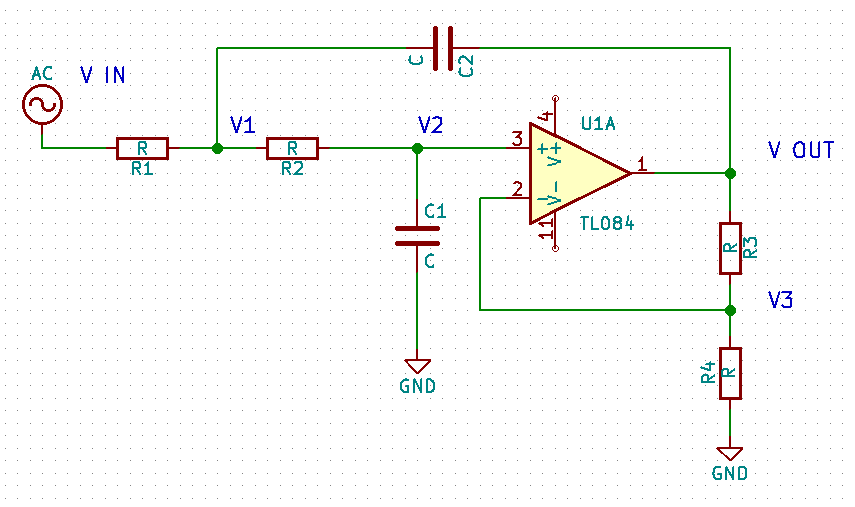 Second Order Low Pass Filter