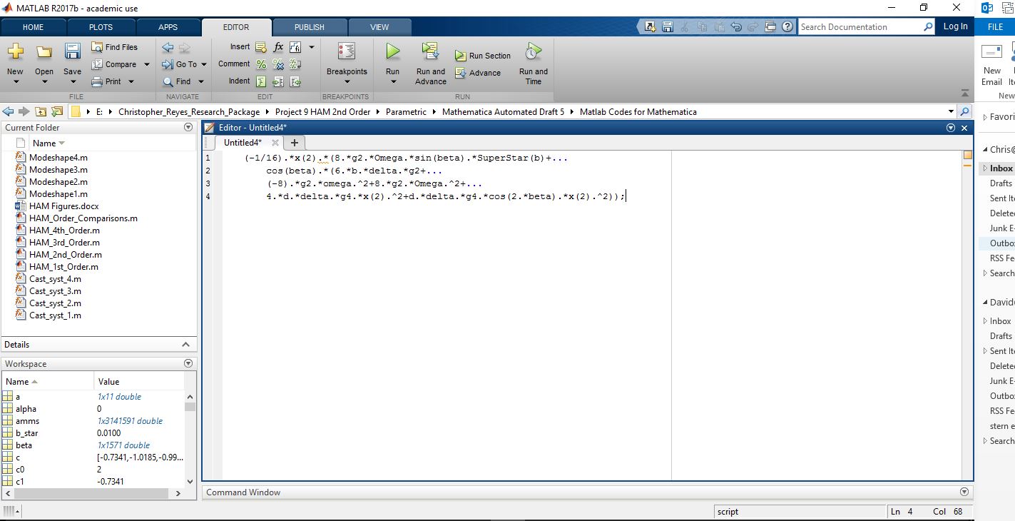 Correct MAtlab Syntax (this is what i need it to do)