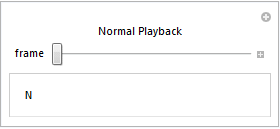 Animate of the normal playback