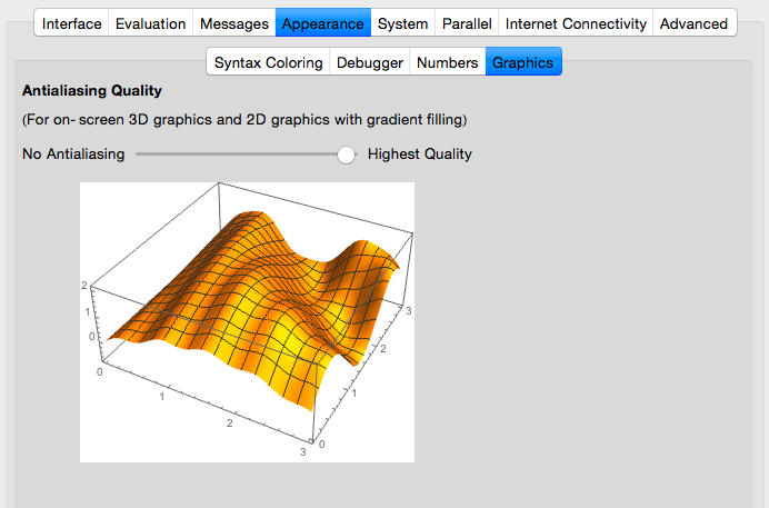 Antialising Quality setting