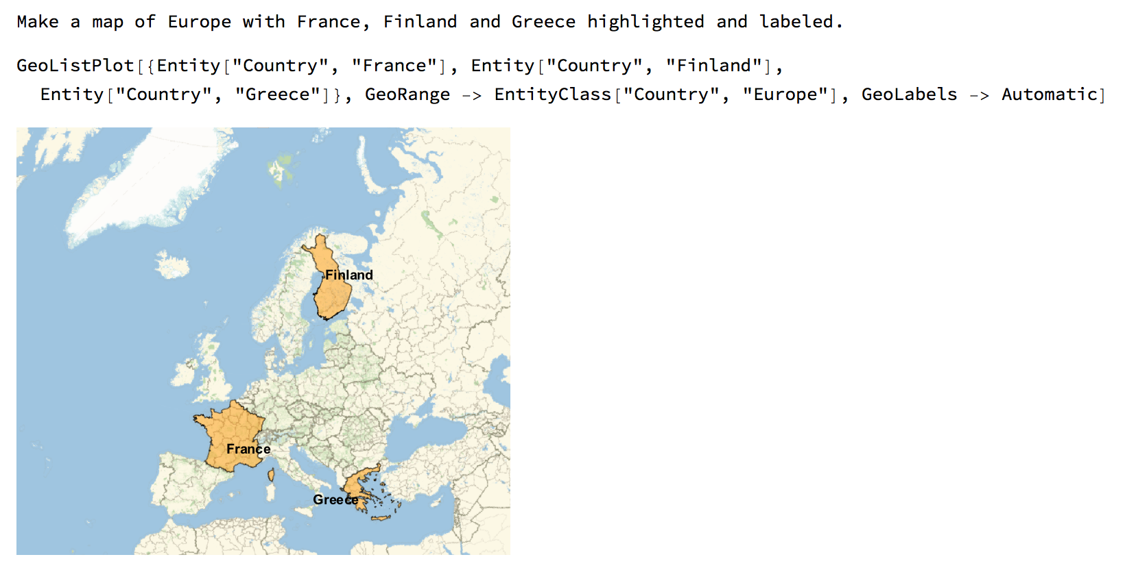 A Random Question Image, plotting 3 countries