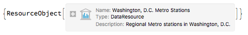 The D.C. Metro Stations ResourceObject