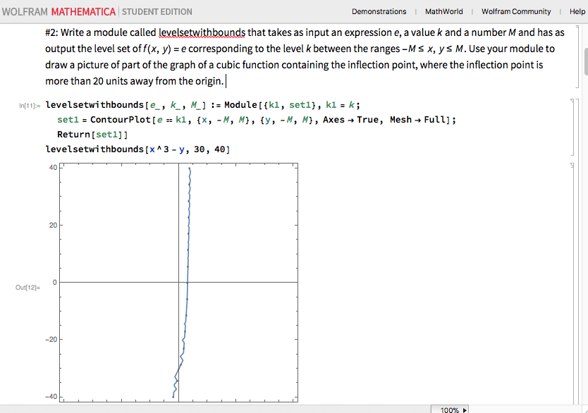 This is the altered code and the poorly depicted graph.