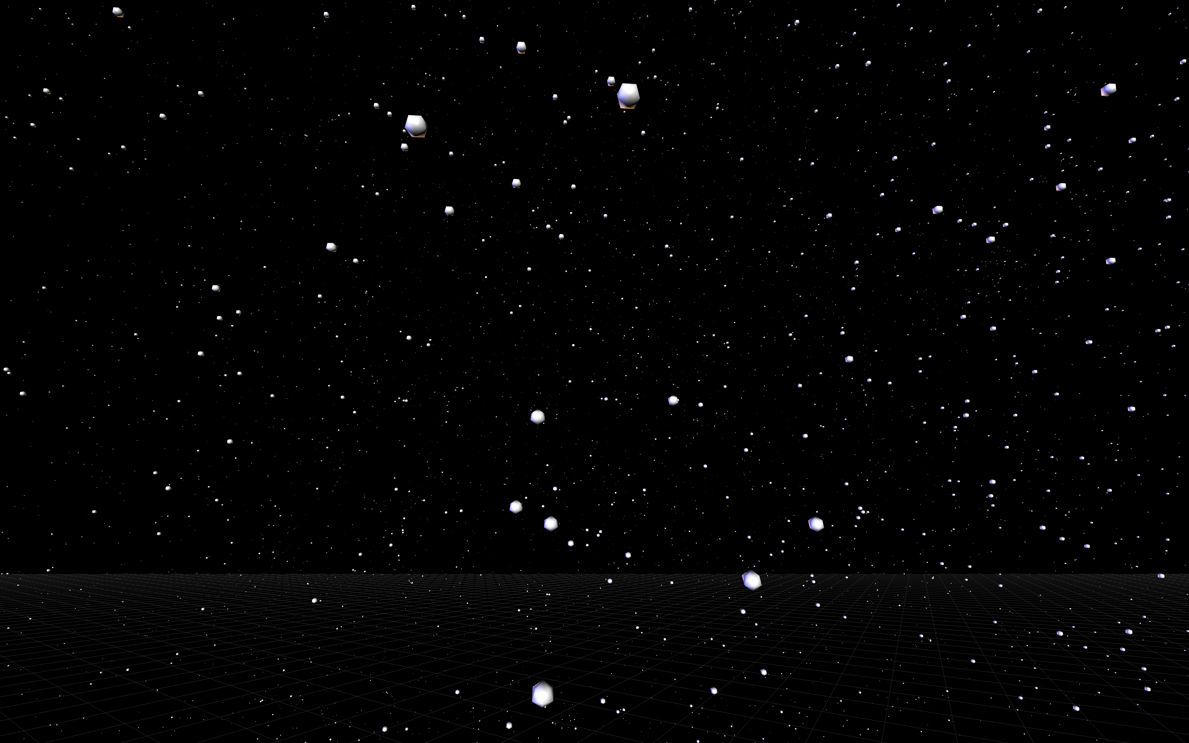 A full immersive view of the closest 35000 stars as seen from Earth, created with VRDeploy and the StarData function.