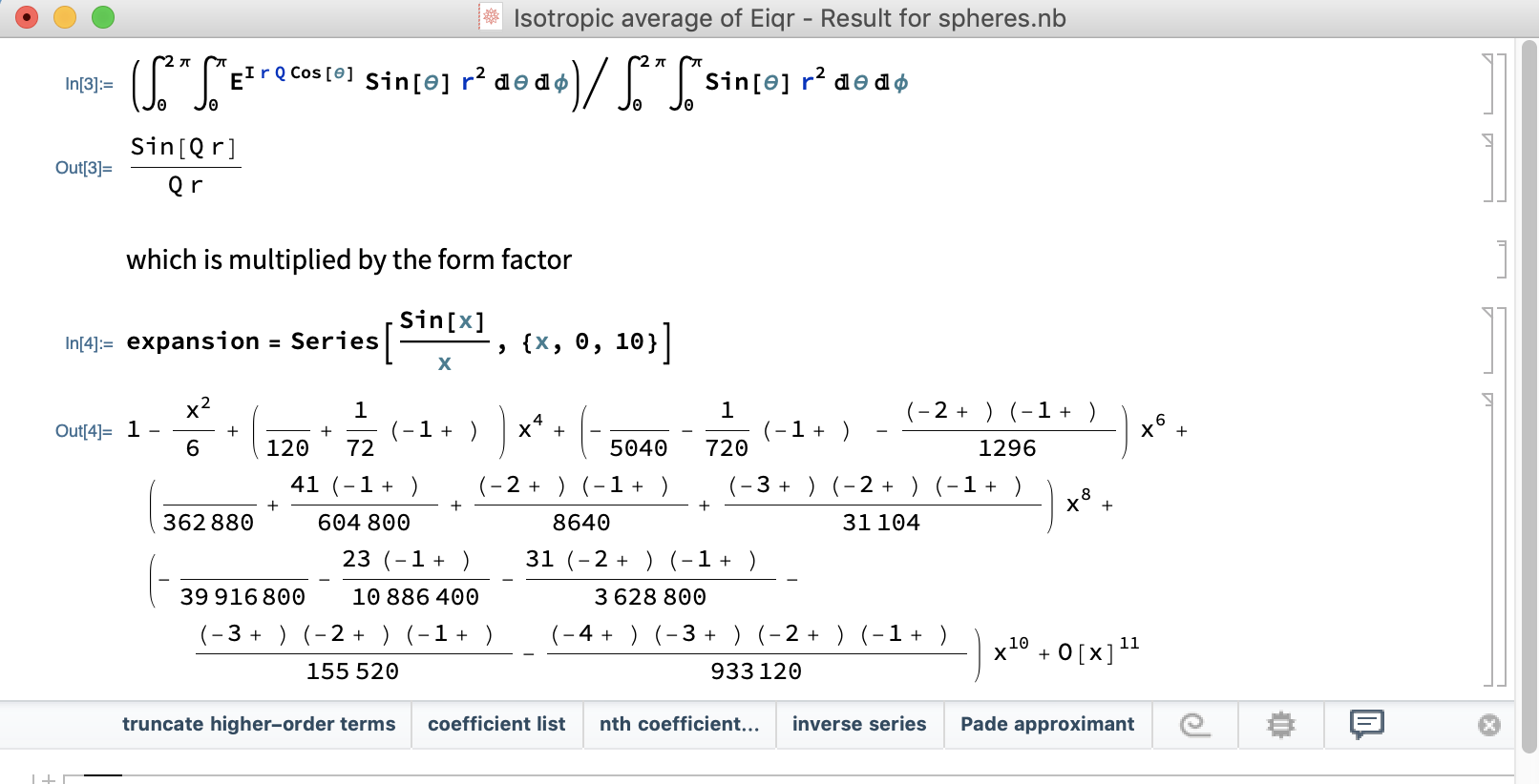 Notebook output