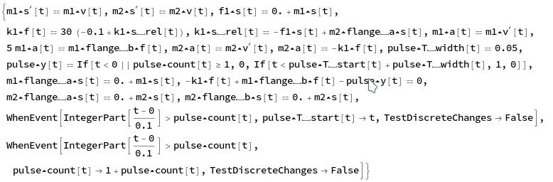 Eliminated parameters