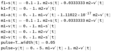 column of equations