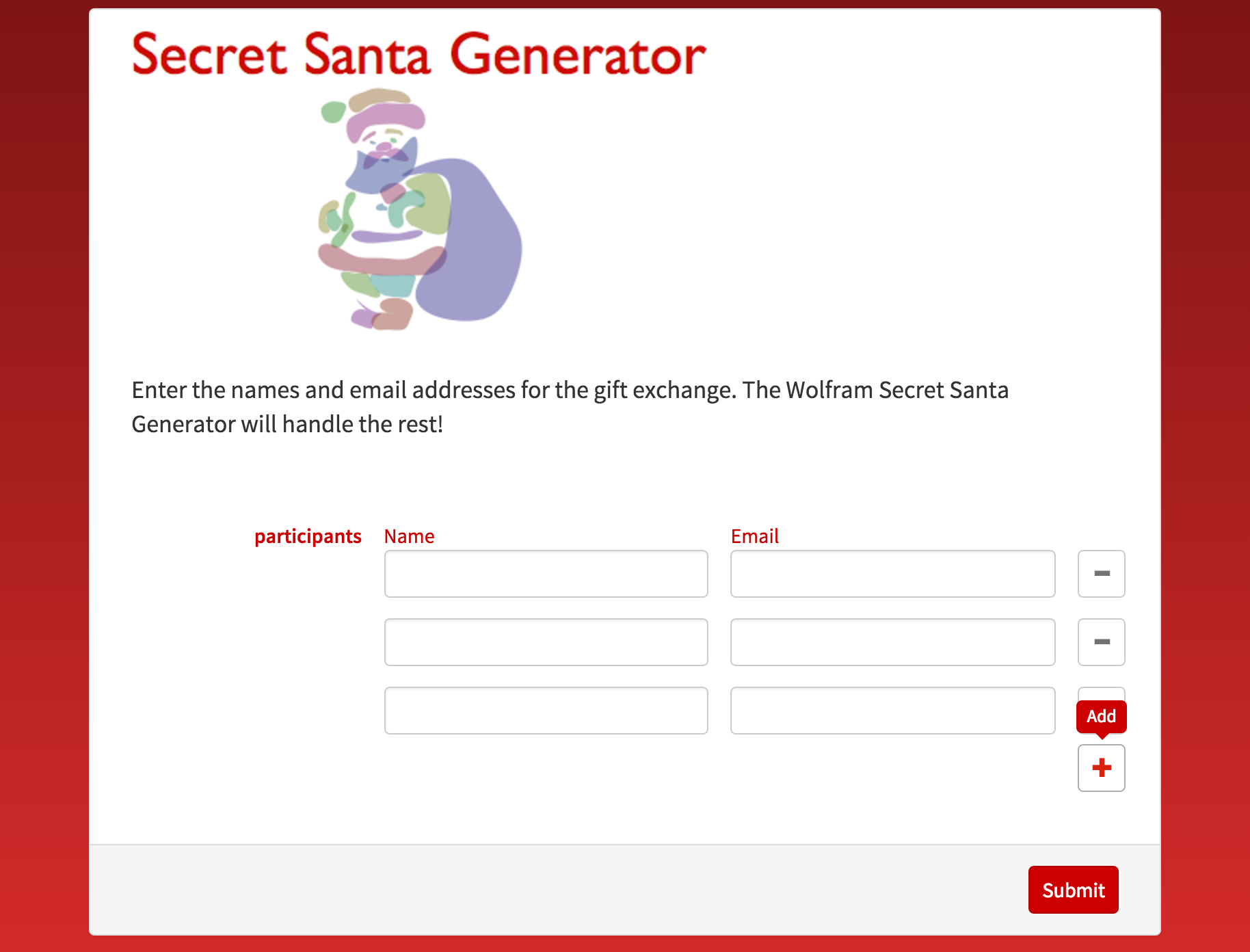 secret santa gift picker