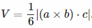 Volume of Tetrahedron formula