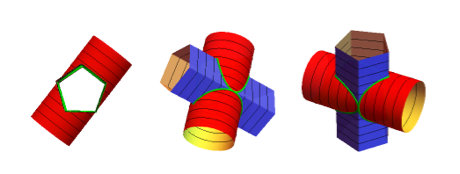 3 views of cylinders
