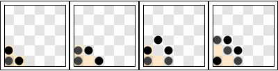 Three moves of the clone puzzle