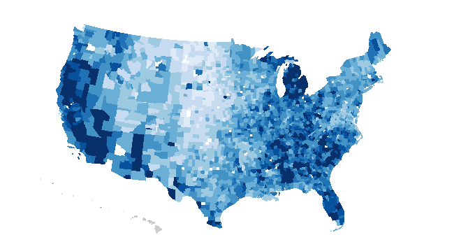 Choropleth, Bostock style, with Hawaii