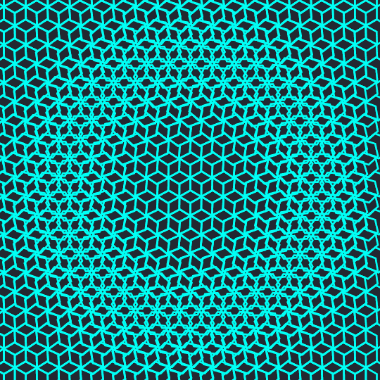 Spinning hexagons/isometric illusion