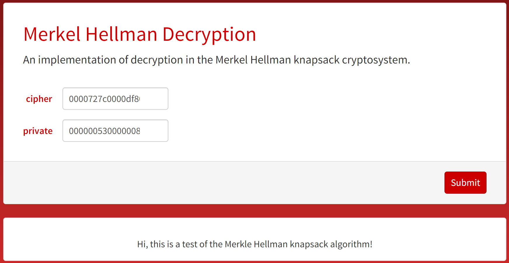 Decryption Microsite