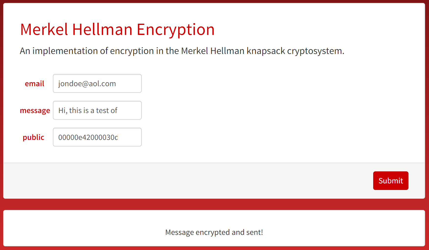 Encryption Microsite