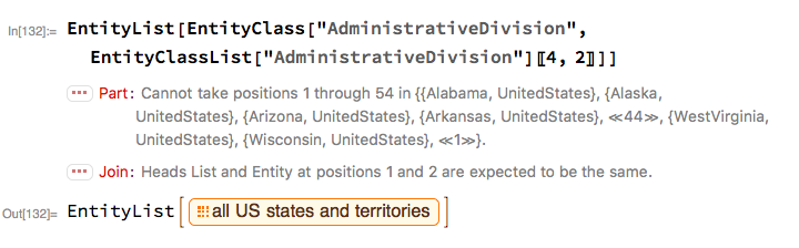 error displayed when listing class for 4th AdministrativeDivision