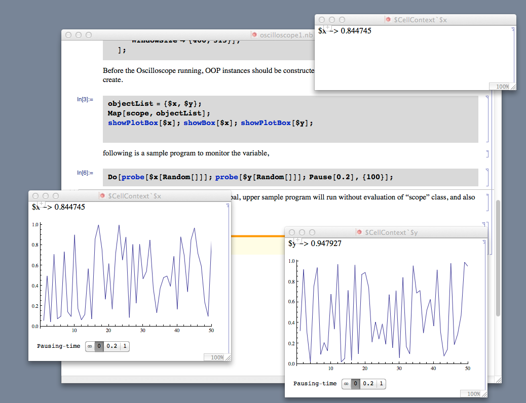 Sample program shot