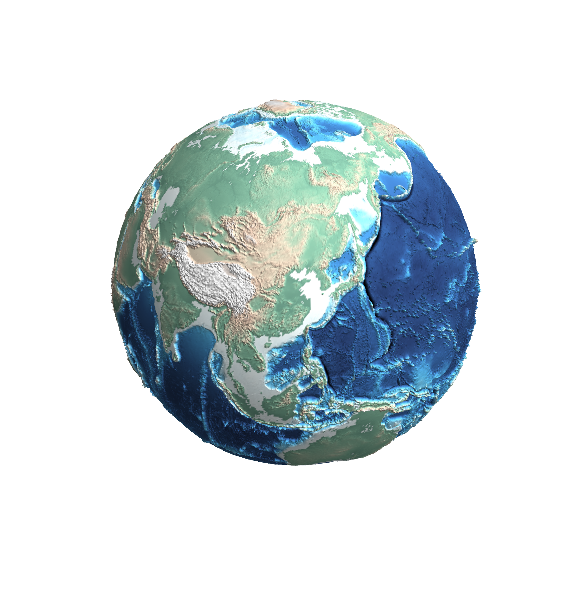 A 3D globe