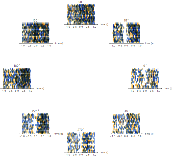 Raster Plots in a Circle