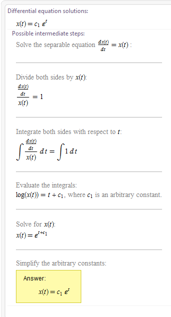 step-by-step diff eq