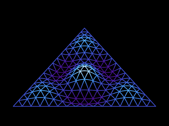 Vibrational mode of the equilateral triangle