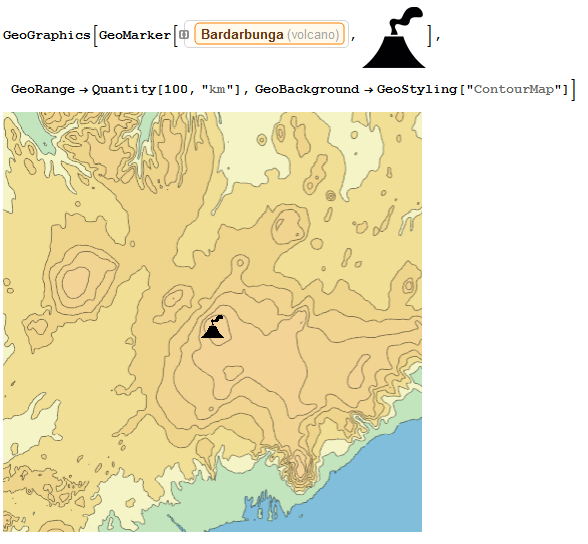 background map