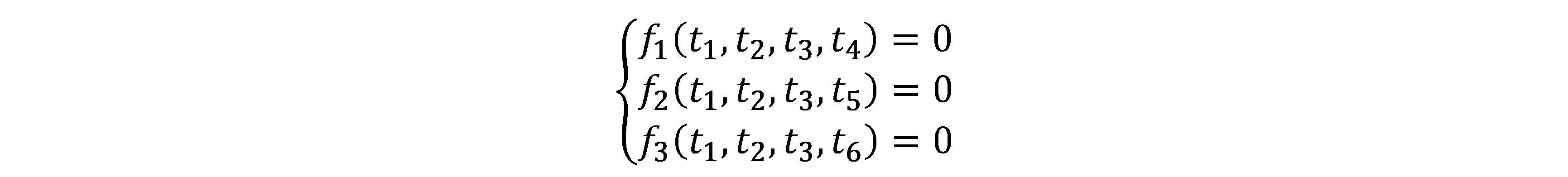  The equations in implicit form 