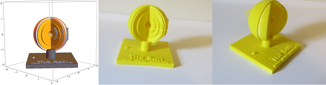 3D printer model of the Sun