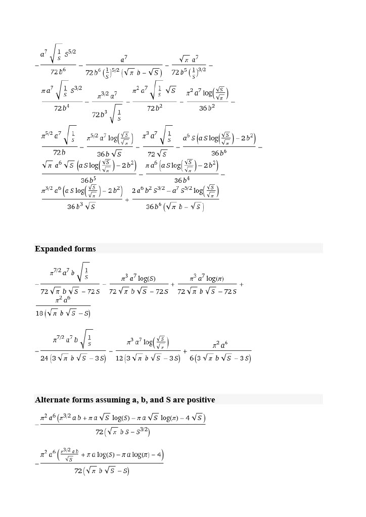 formulas