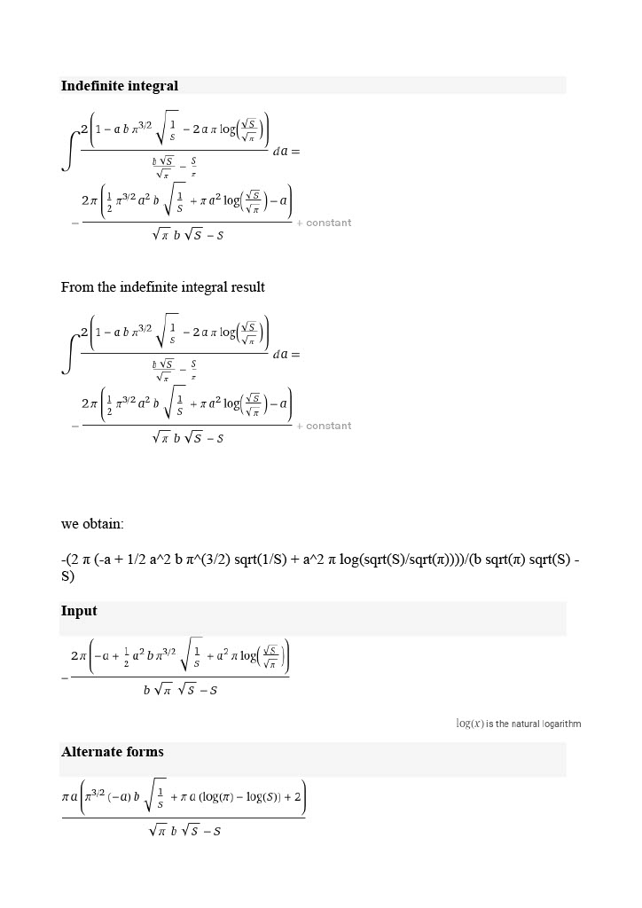 formulas