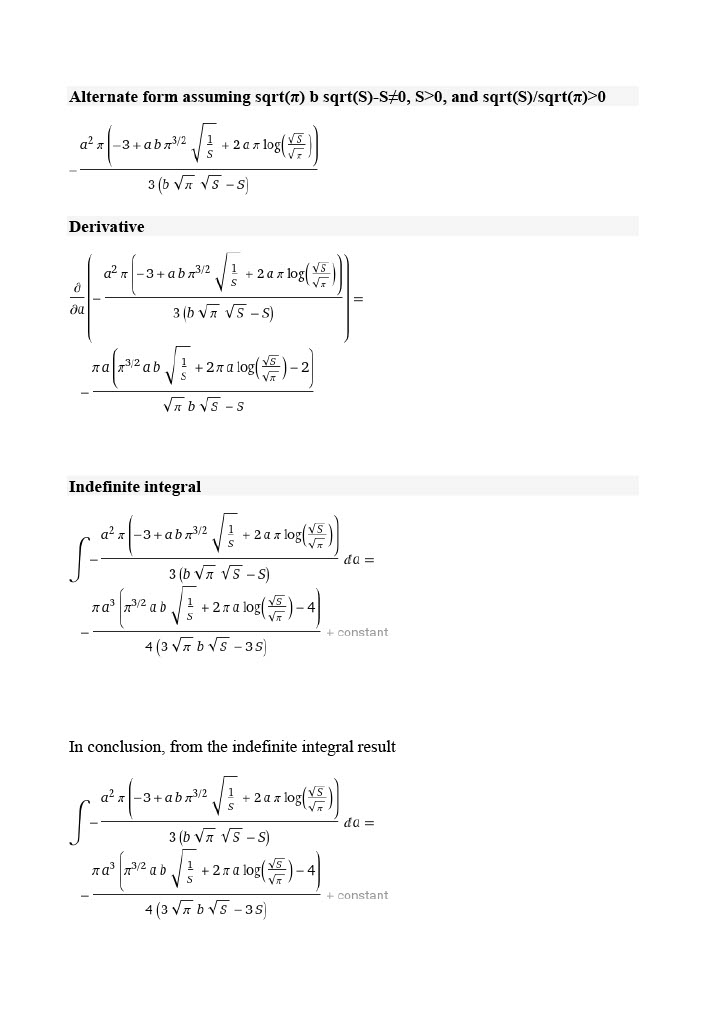 formulas