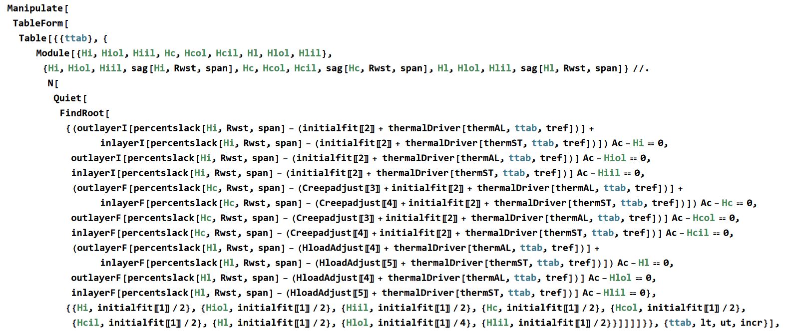 My code