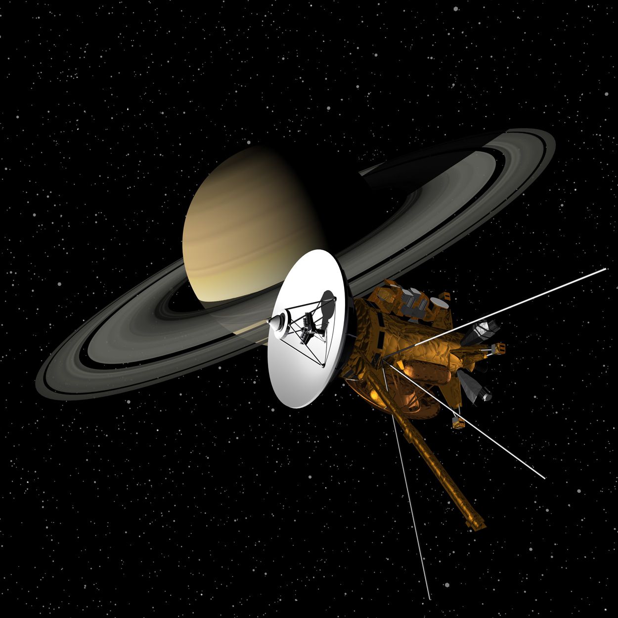 Cassini-Huygens Probe (Artist Interpretation)