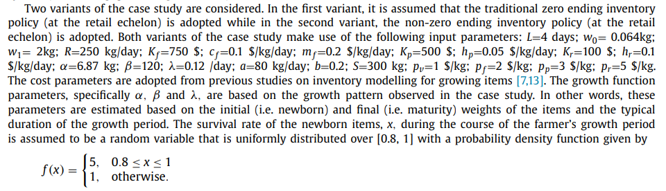 Parameter Value