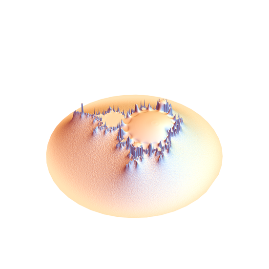 3D mesh of Mandelbrot set