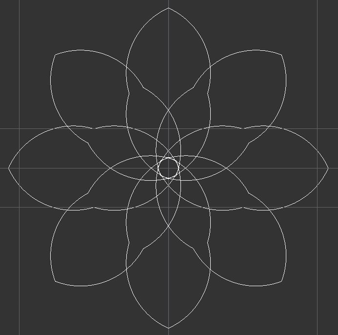 <strong>Basic cell for the structure, composed by eight modules in a polar array