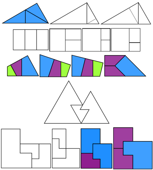Order-3 non-fractal irreptiles: from triangles to Vesa Timonen pentagon and Mineyuki Uyematsu chair