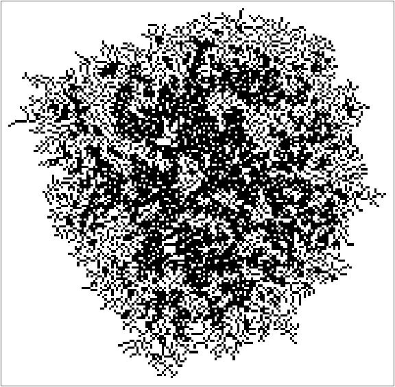 Aggregation System of a Totalistic Rule