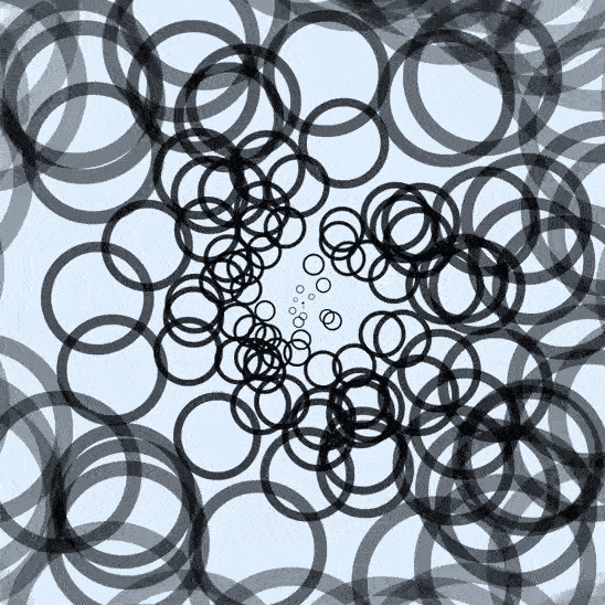 Not random is this motion (determinism only): bubbles emerging from depth 