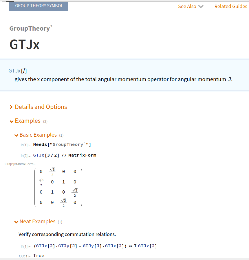 regular Mathematica documentation