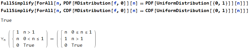 Comparison of PDF and CDF with some subsitution