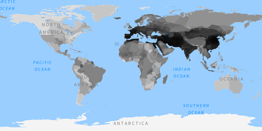 Examining historical country overlap and contested regions
