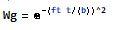 gaussian window function