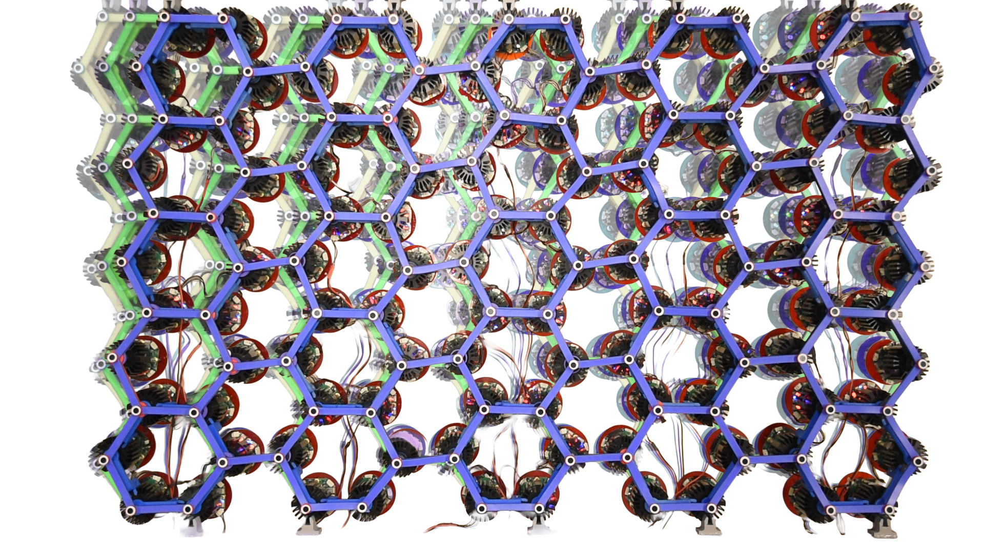 More is less in unpercolated active solids